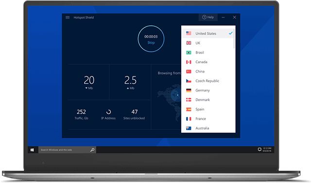 Hotspot Shield VPN для Windows